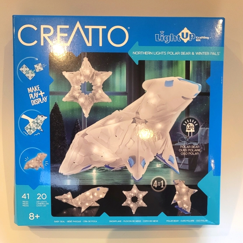 CREATTO Light-Up Polar Bear & Winter Pals Crafting Kit